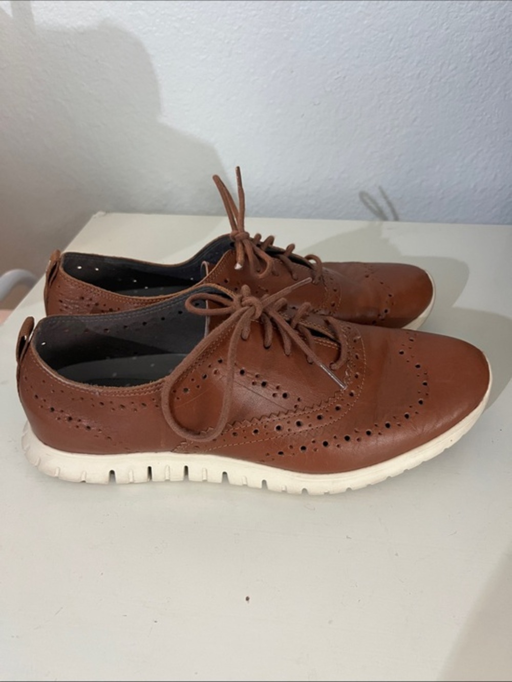 Cole Haan zeroground Women’s wingtips shoes Brown Size 6.5